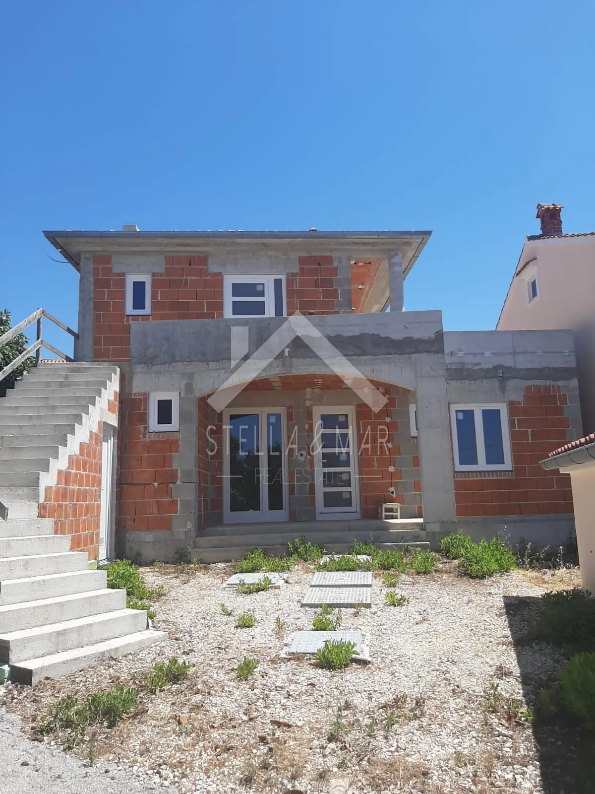 kuća sa bazenom 80m do mora predivan pogled - petrčane - slika 2