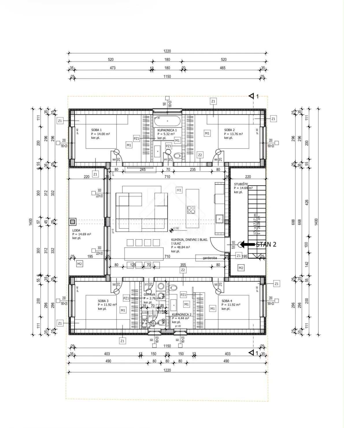 komforan četverosobni apartman, blizina mora - vir - slika 16