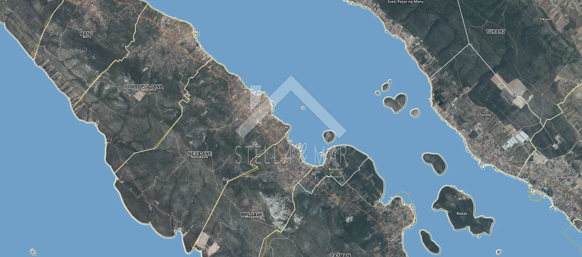 Građevinsko zemljište 415m2 - Mrljane, Pašman