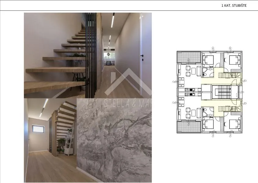 dvoetažan stan 140m2, 5 soba, u centru - vir, centar - slika 6