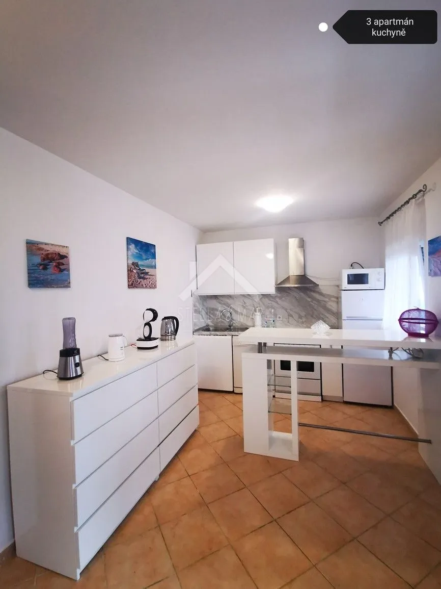 kuća sa 3 apartmana, pogled na more - vir - slika 8
