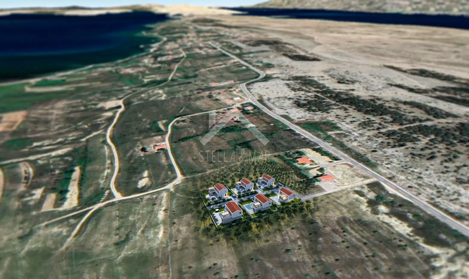 projekt rtina, za 6 vila s bazenom,pogled na more - rtina - slika 8