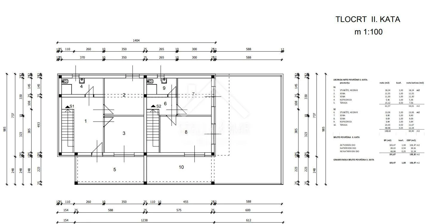 troetažni apartman sa velikim terasama - vir, centar - slika 8