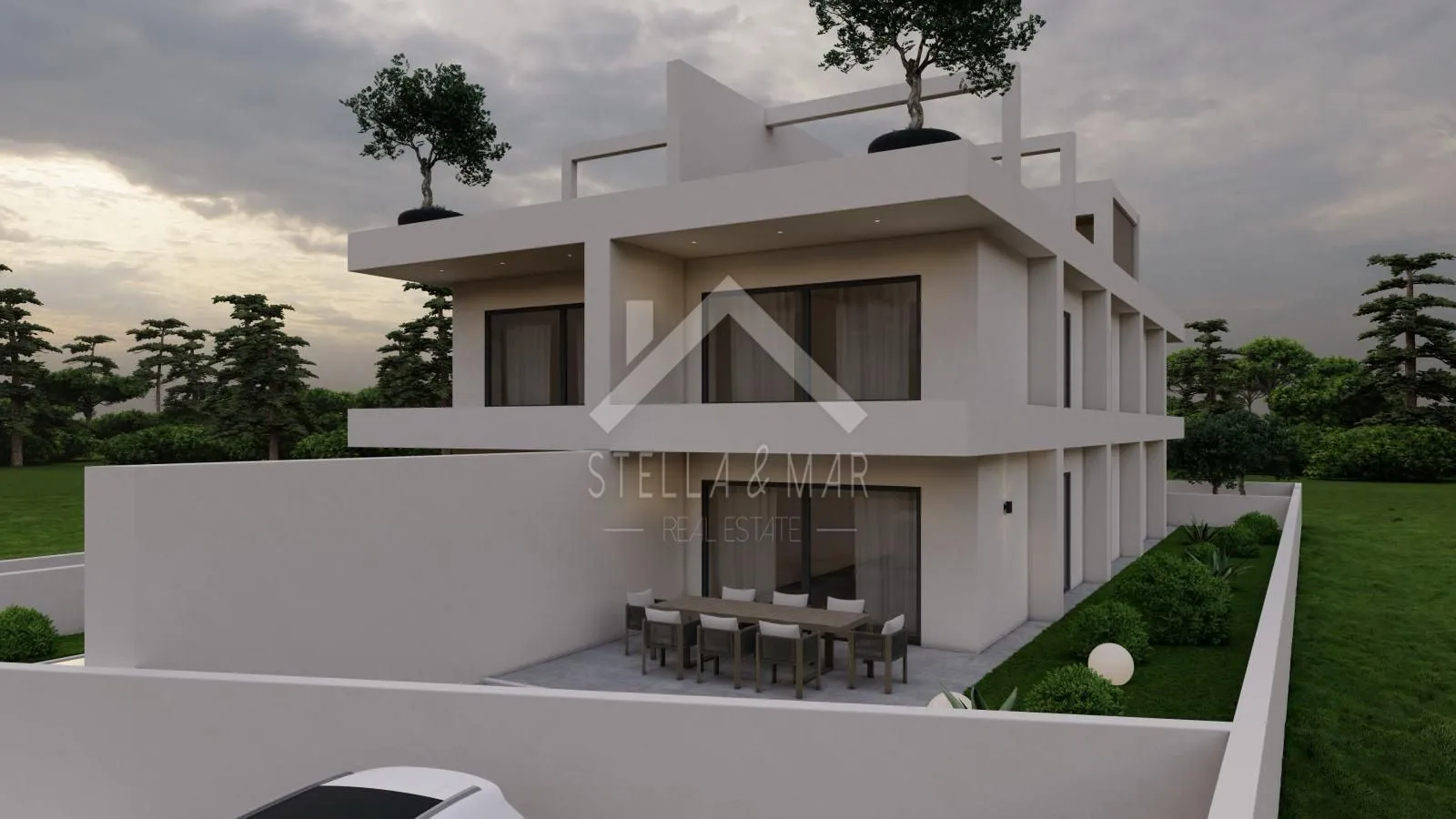 luksuzni apartman sa bazenom i vrtom prvi red do mora rtina, prizemlje ( ražanac) - slika 9
