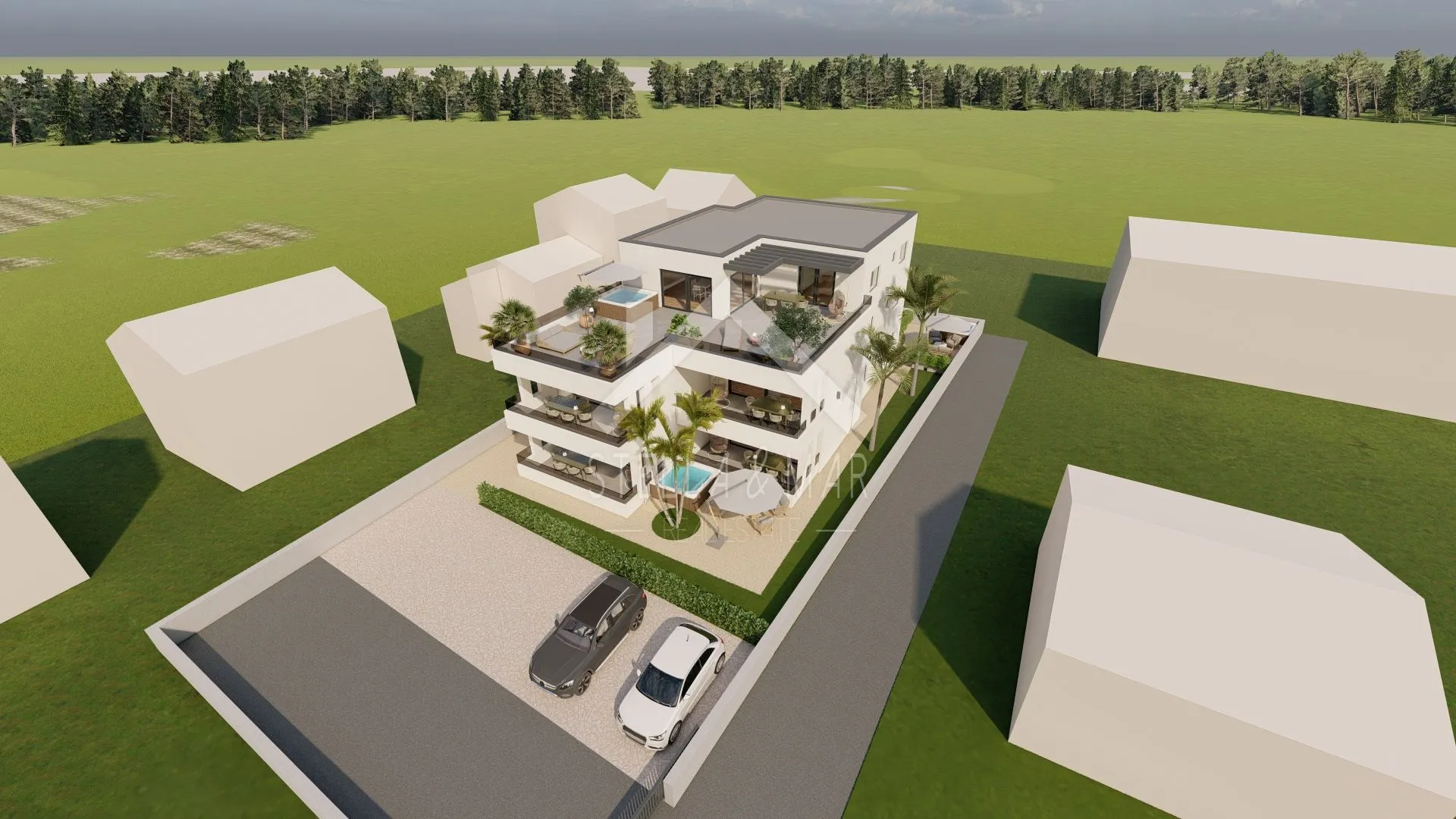 dvosobni apartman sa vrtom u novogradnji - privlaka - slika 5