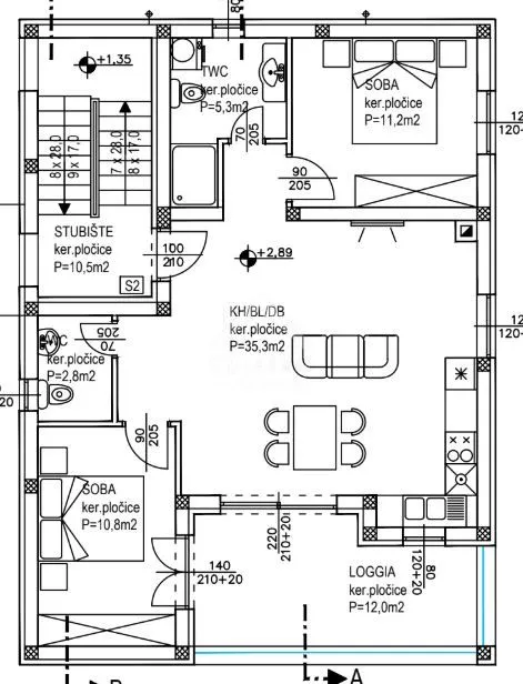 dvosobni apartman u centru vira - vir - slika 6