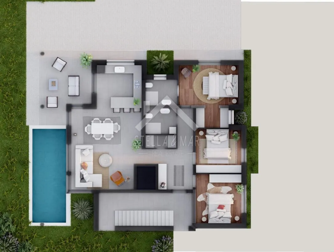 luksuzni apartman sa bazenom - vir - slika 2