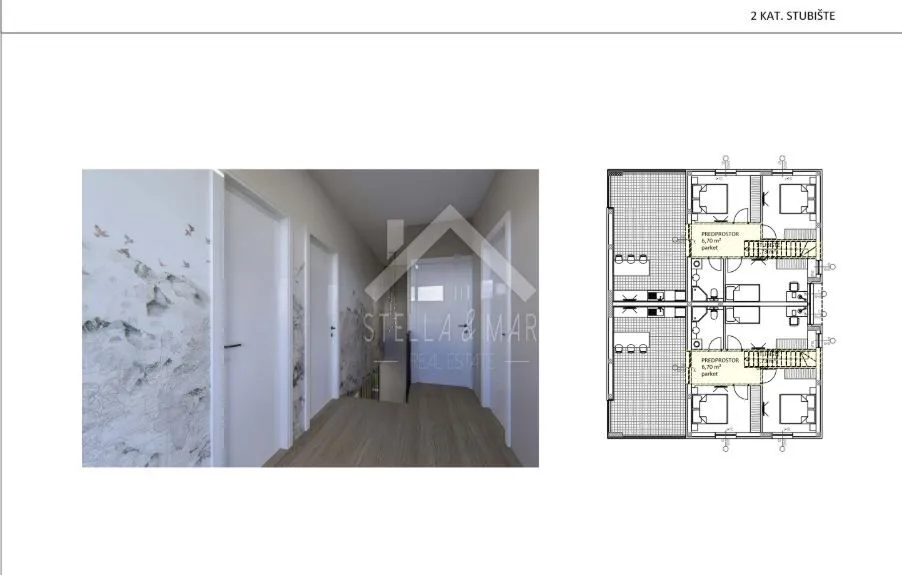 dvoetažan stan 140m2, 5 soba, u centru - vir, centar - slika 3