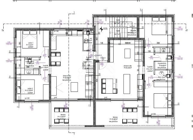 zemljište sa projektom 200m do mora - privlaka - slika 3