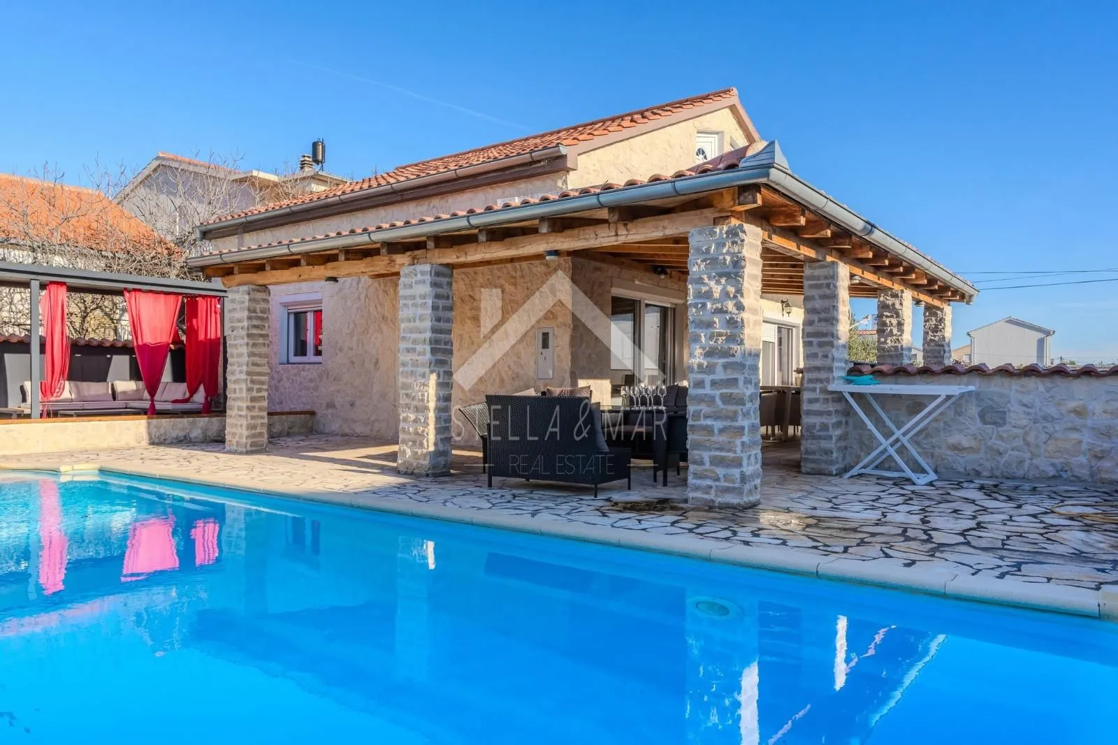 prekrasna villa sa bazenom - posedarje - slika 2