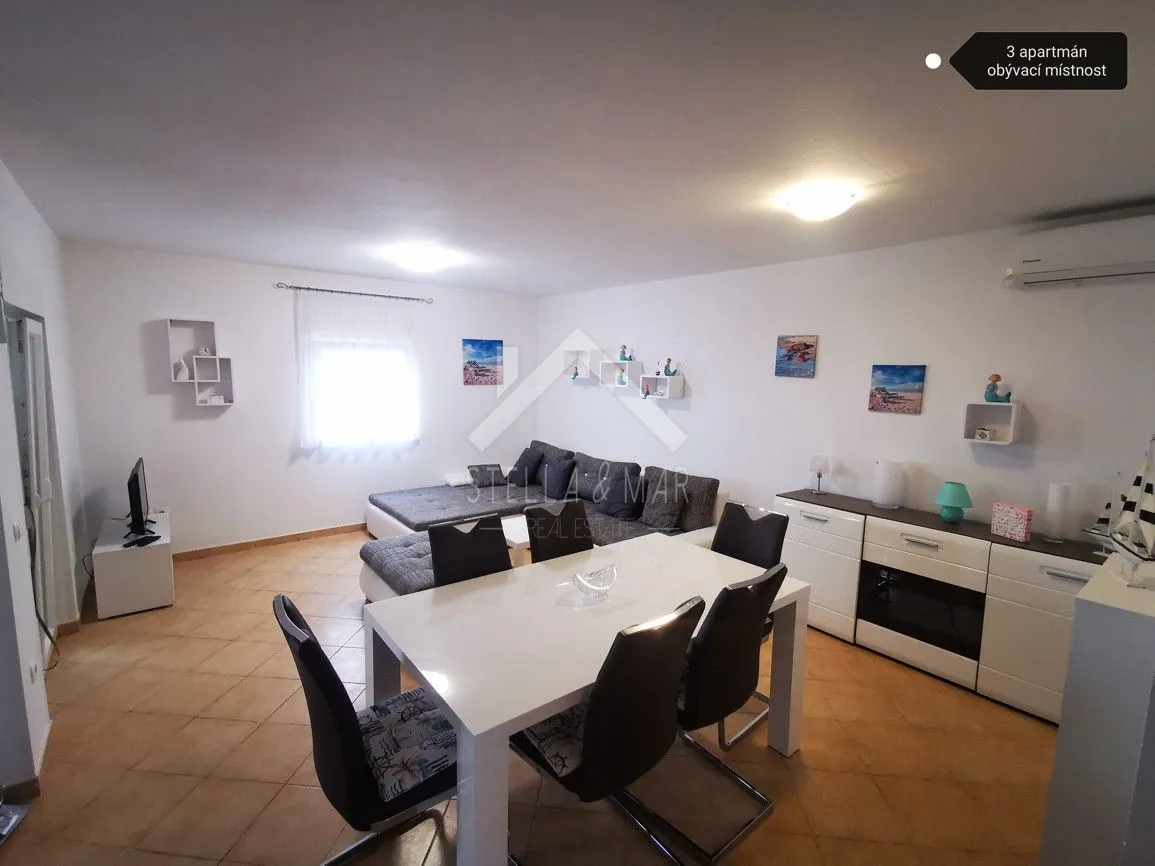 kuća sa 3 apartmana, pogled na more - vir - slika 9