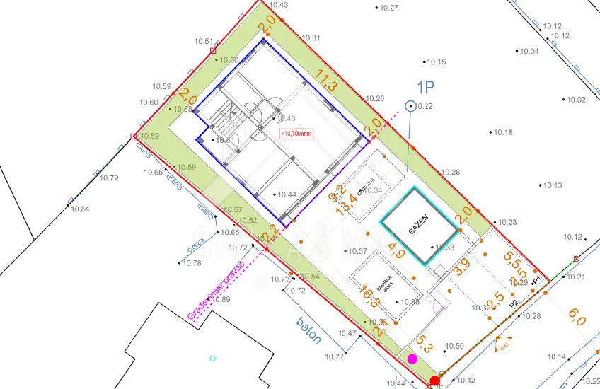 moderna vila sa 2 stana, garažom i bazenom - vir - slika 43