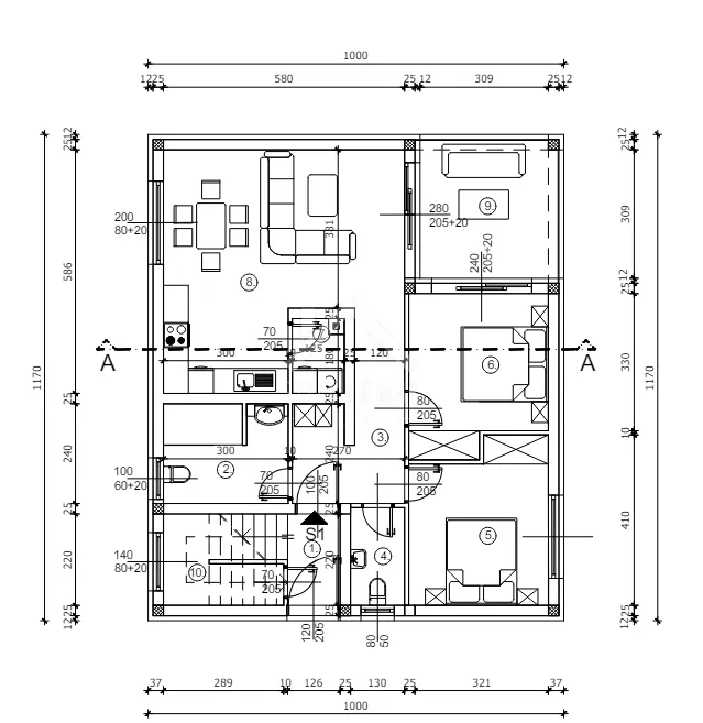 dvosobni apartman sa vrtom u centru vira - vir - slika 10