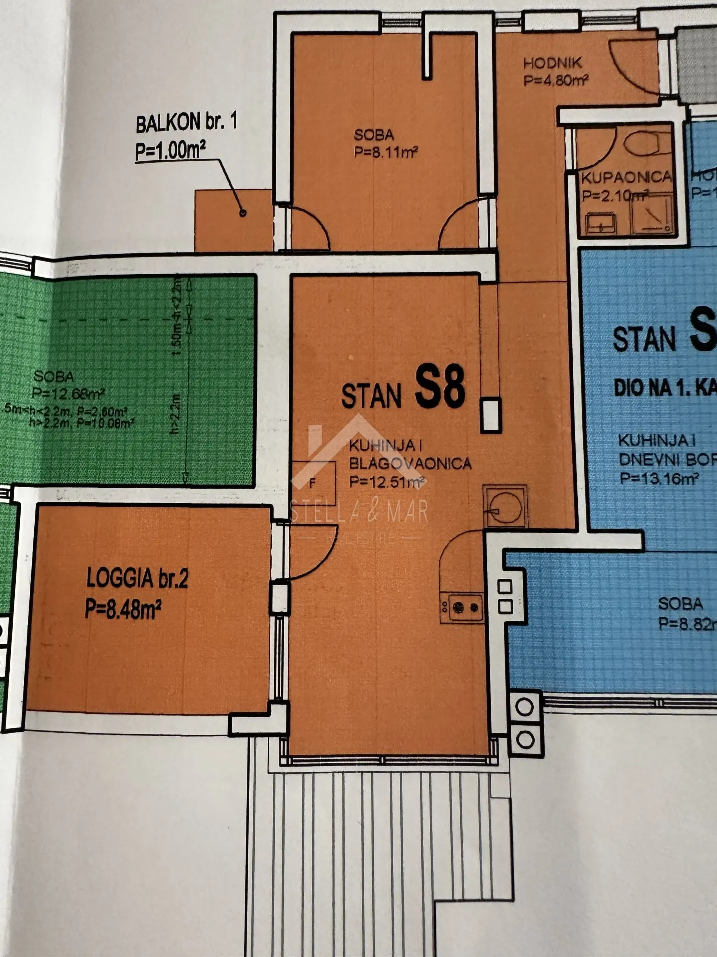 dvosobni apartman, južna strana - vir - slika 14