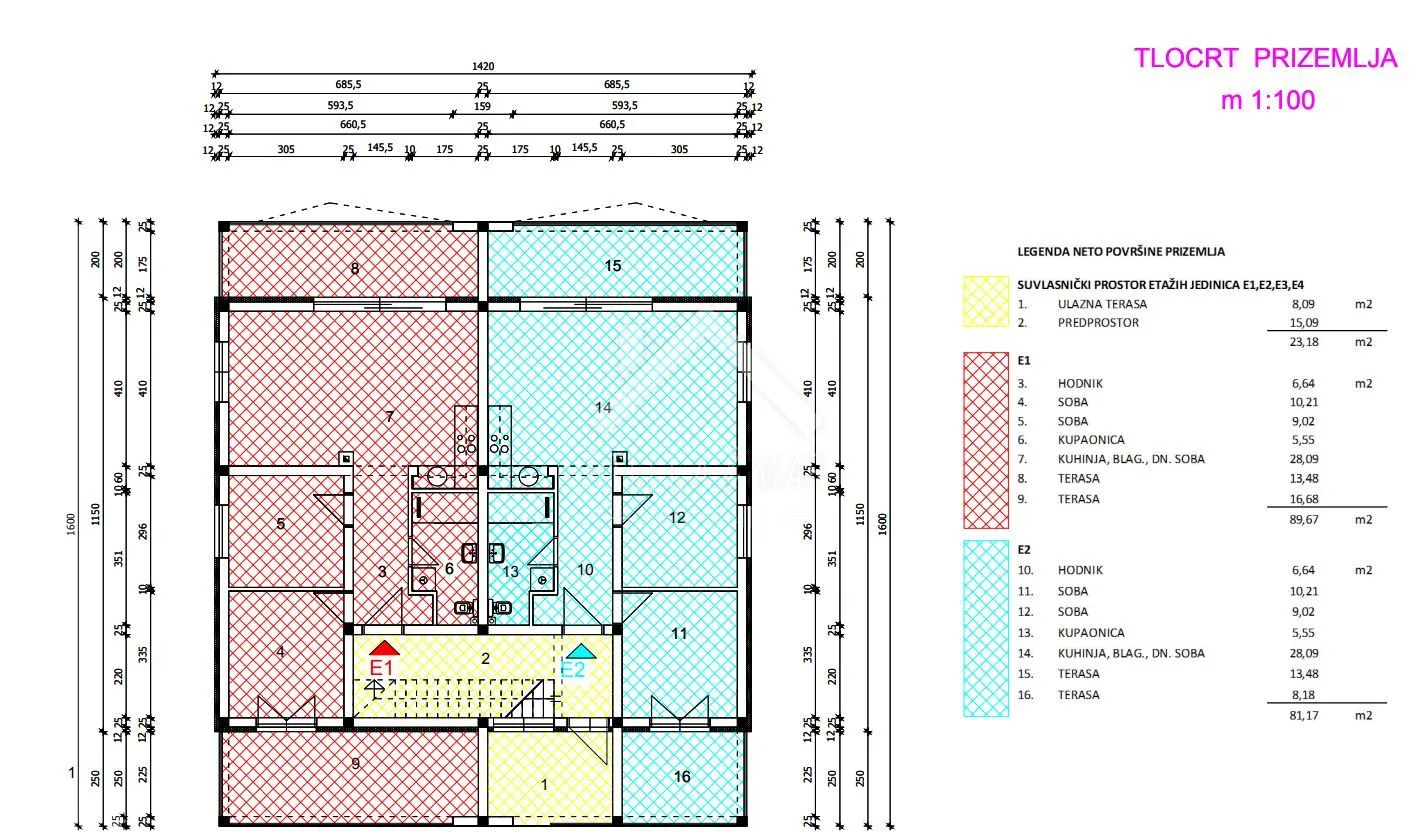 trosoban apartman sa pogledom na more - vir - slika 6