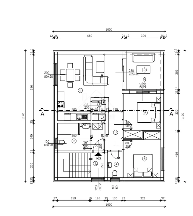 penthouse sa krovnom terasom - vir - slika 10