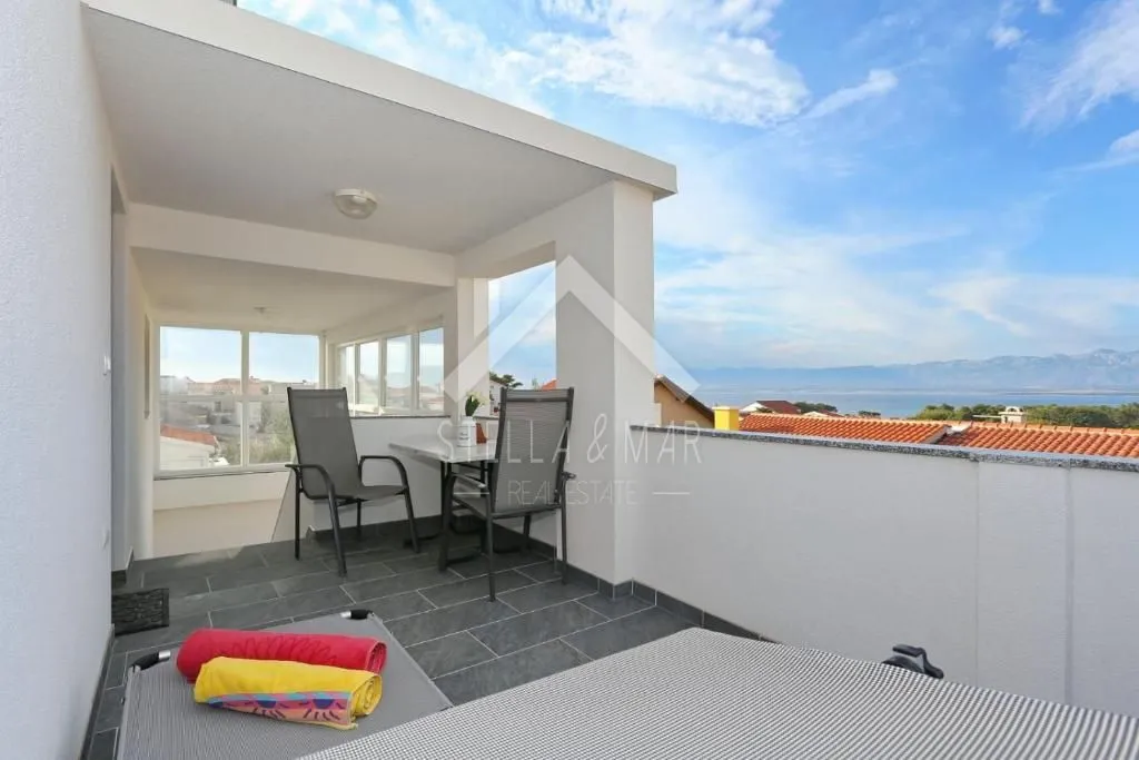 apartmanska kuća, novouređena, pogled na more - vir - slika 14