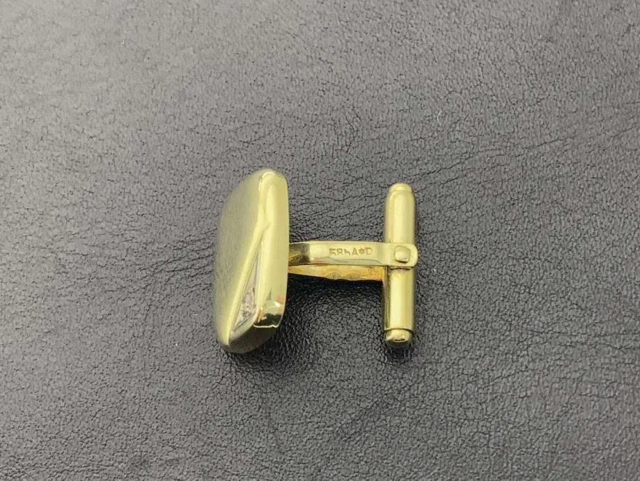 zlatne manžete s dijamantima 6,38g 14k / r1, rate !! - slika 2