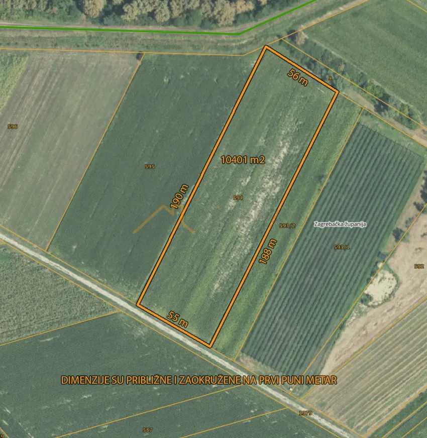 leprovica, dugo selo, poljoprivredno zemljište 10.401 m² - slika 3