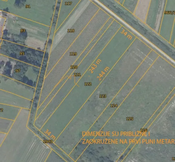 građevinsko zemljište – gospodarske namjene, leprovica 8322 m2 - slika 4