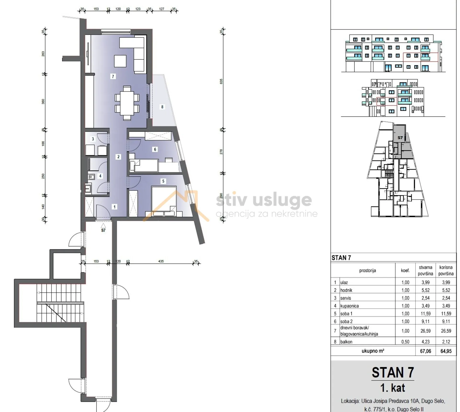 stan 7 64.9 m² – dugo selo, ulica josipa predavca - slika 8