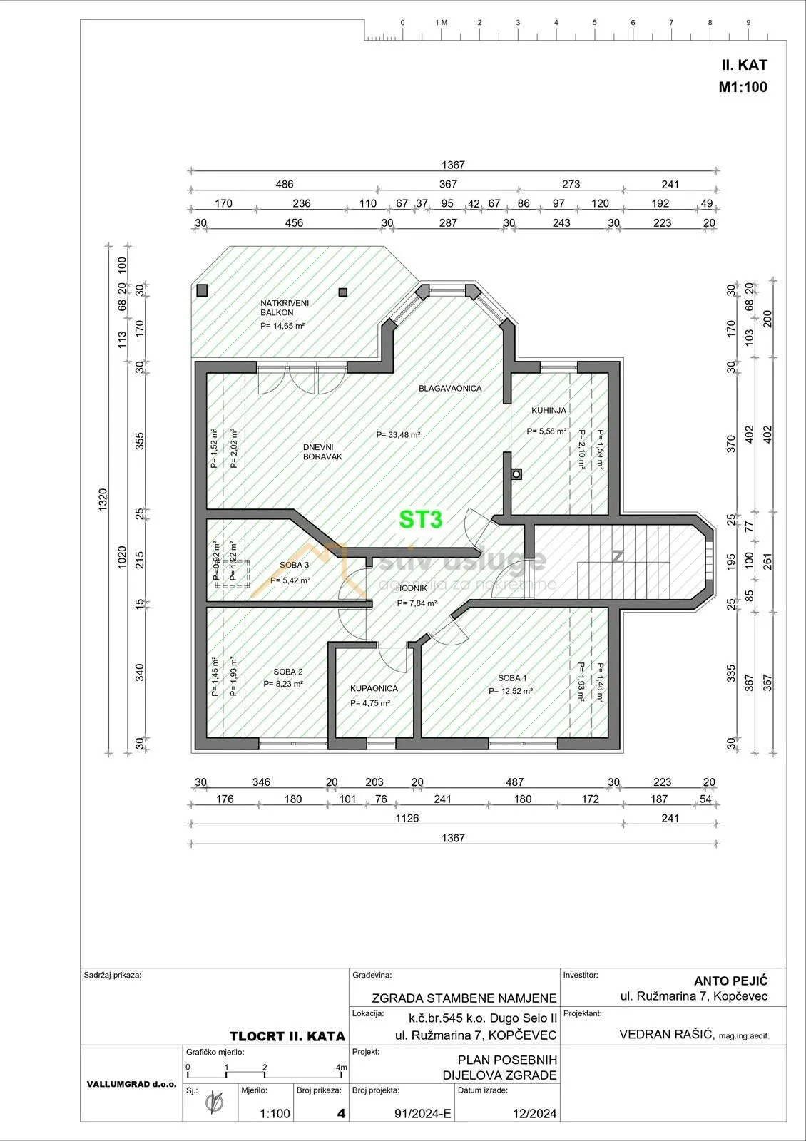 stan, kopčevec, ulica ružmarina, 94 m2 + 181 m2 vrta - slika 16