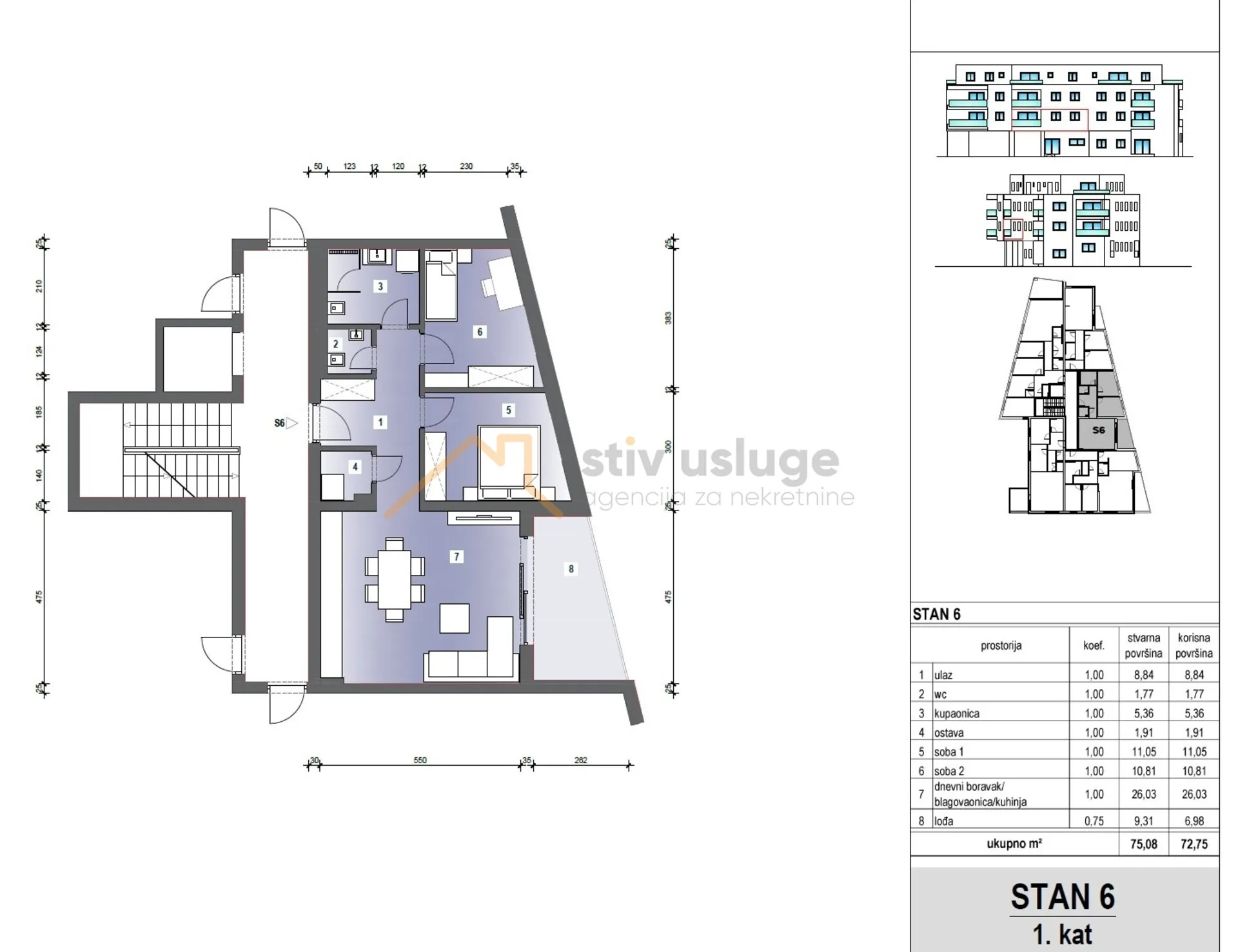 stan 6 72.7 m² – dugo selo, ulica josipa predavca - slika 7
