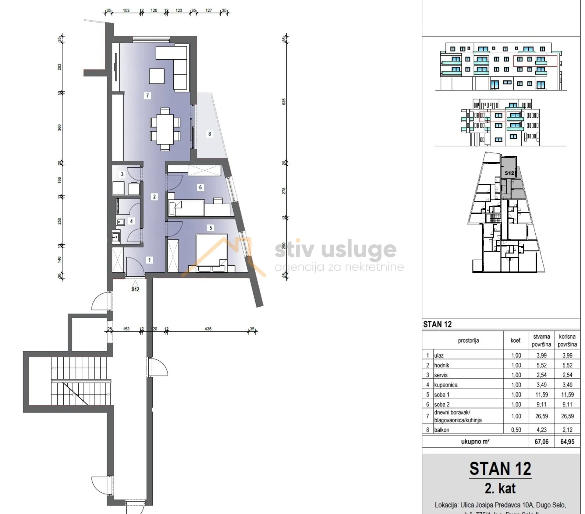 stan 12 64.9 m² – dugo selo, ulica josipa predavca - slika 7