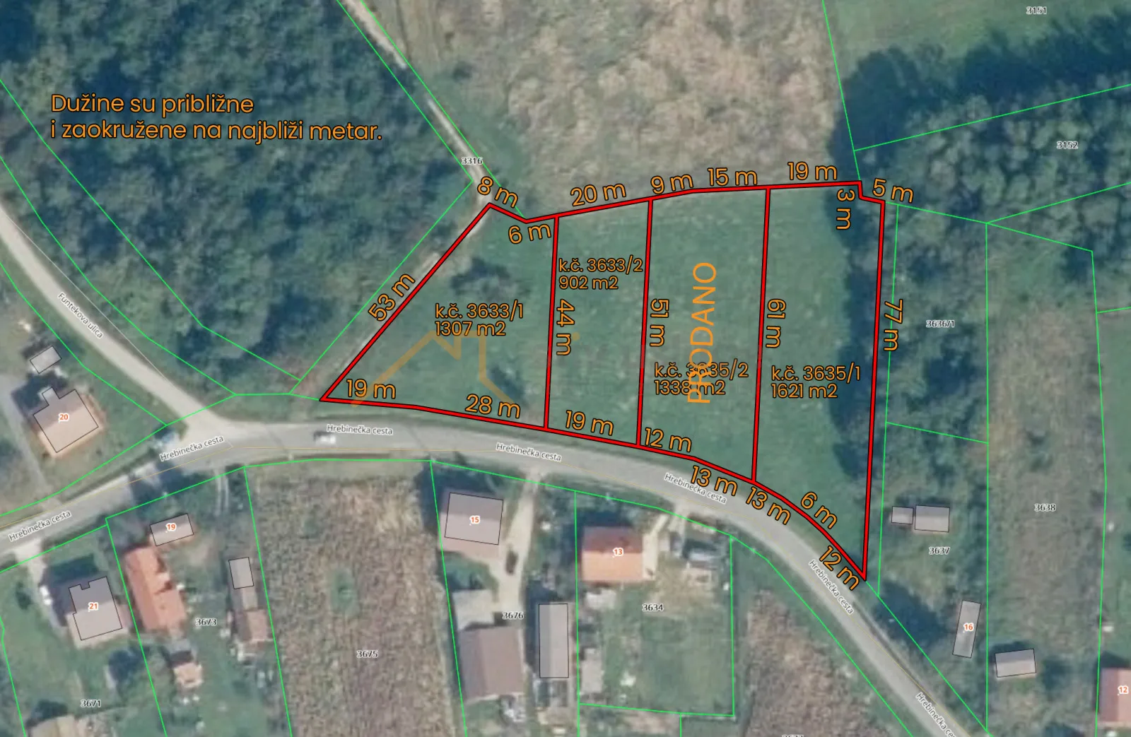građevinska zemljišta, hrebinec, 25 €/m2 - slika 4