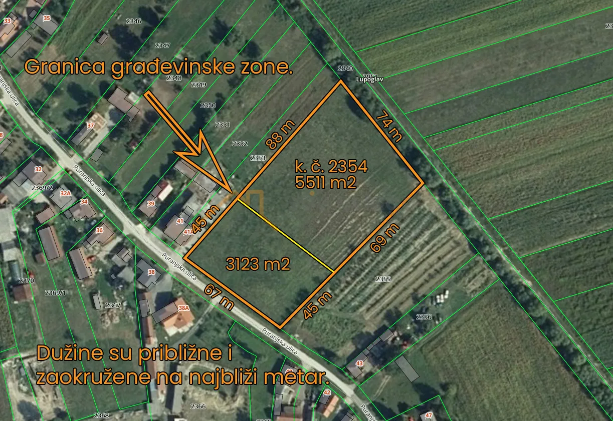 prodaja, zemljište, lupoglav, puranjska ulica 8634 m2 10€/m2 - slika 3