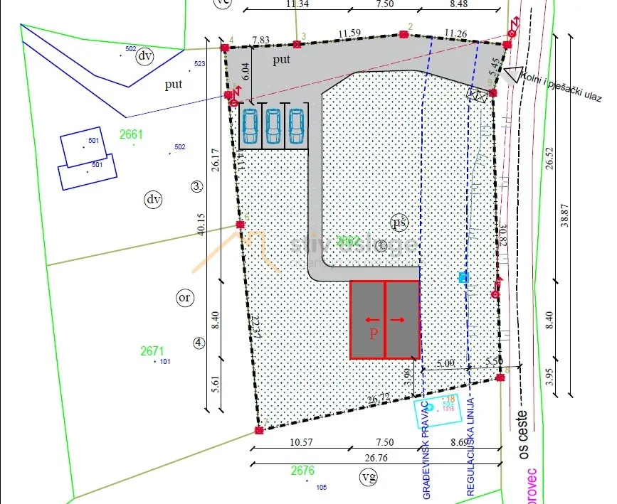 parcela 1.094 m² s građevinskom dozvolom za vikendicu – hrebinec - slika 9