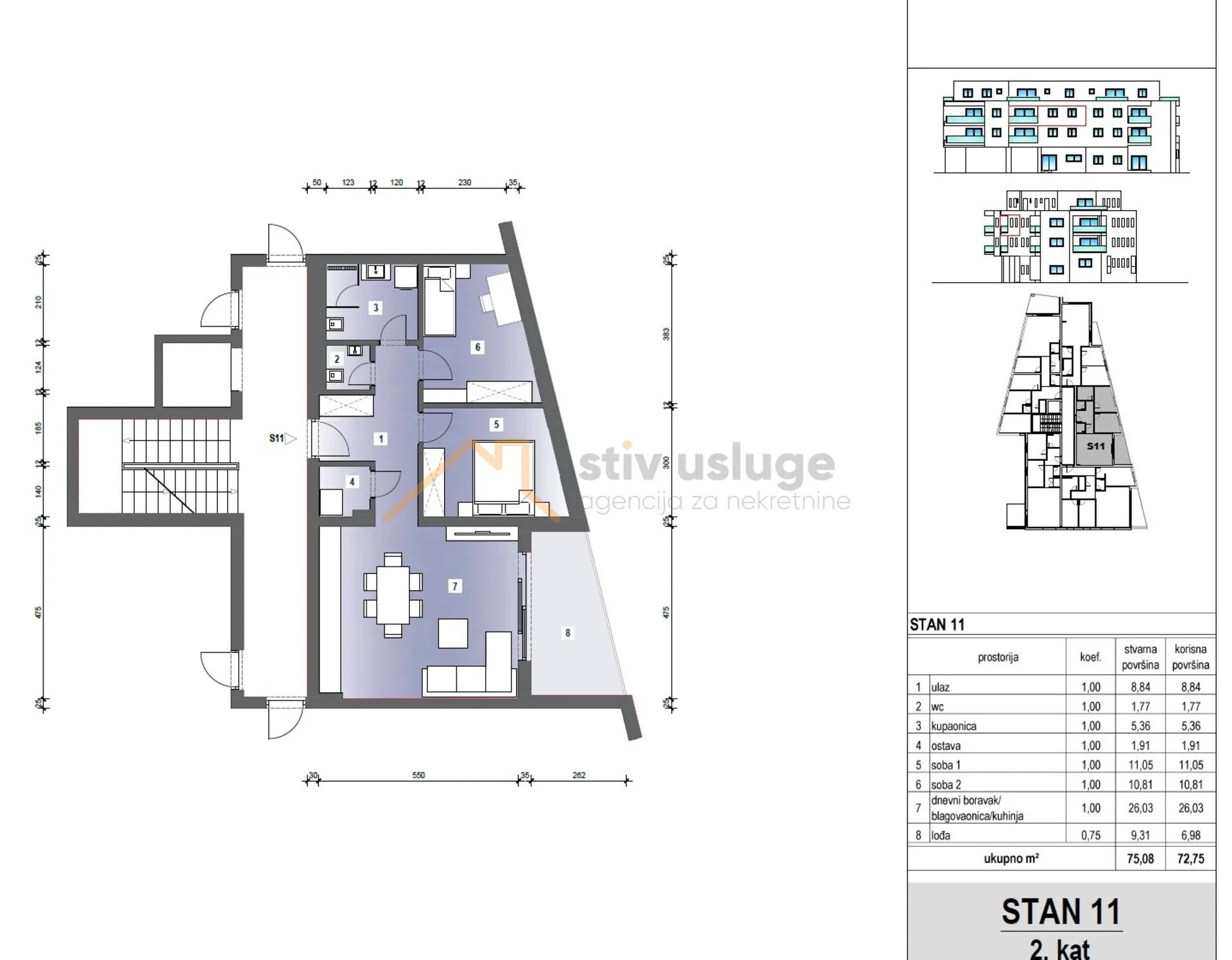 stan 11 72.7 m² – dugo selo, ulica josipa predavca - slika 8
