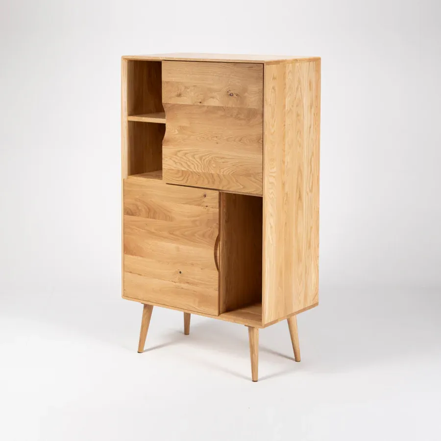 Komoda Mua 74.3x131.8cm, Materijal: Puno drvo Hrast - Čakovec