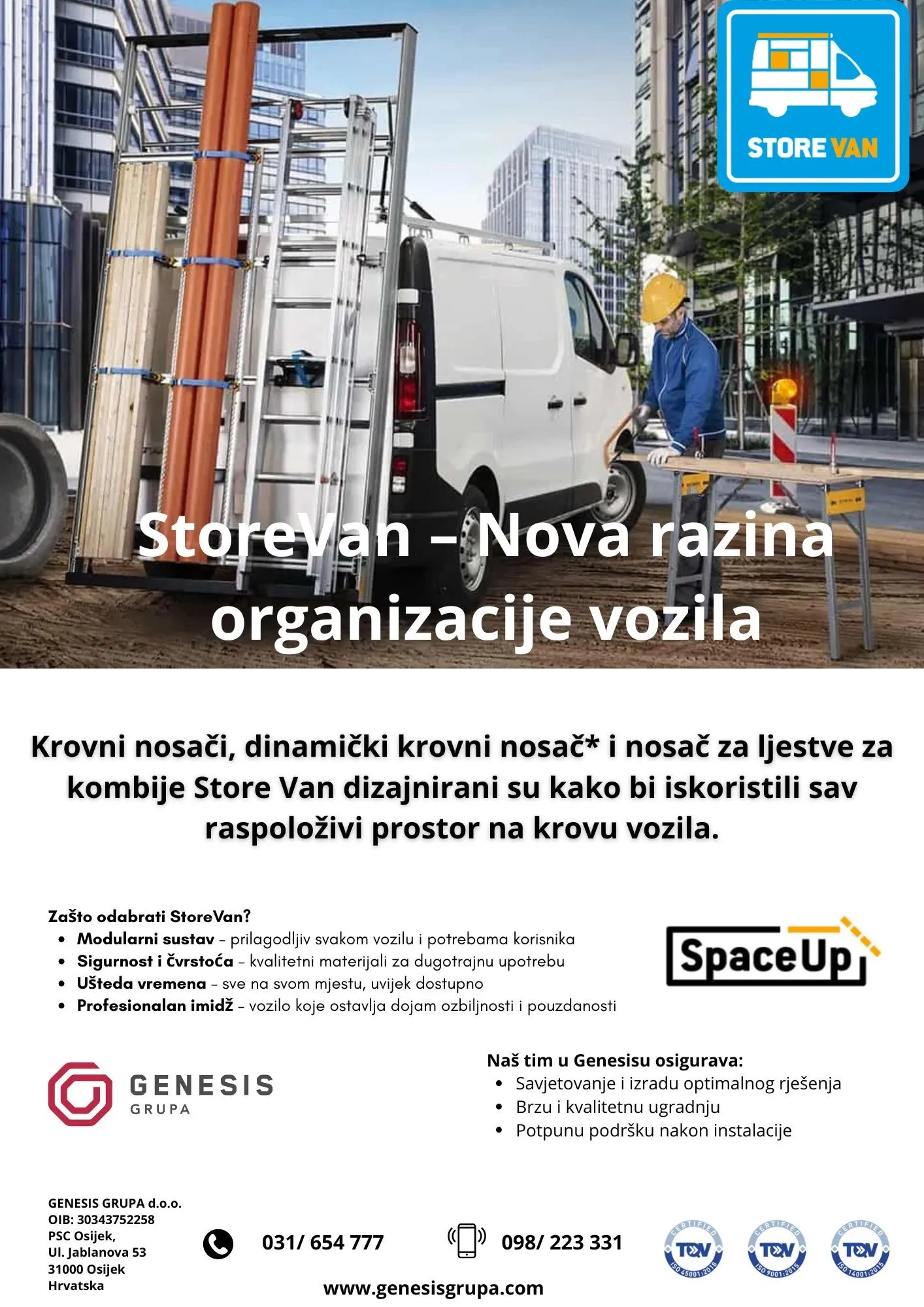 police za kombi vozila | store van | 3d projektiranje i montaža - slika 12