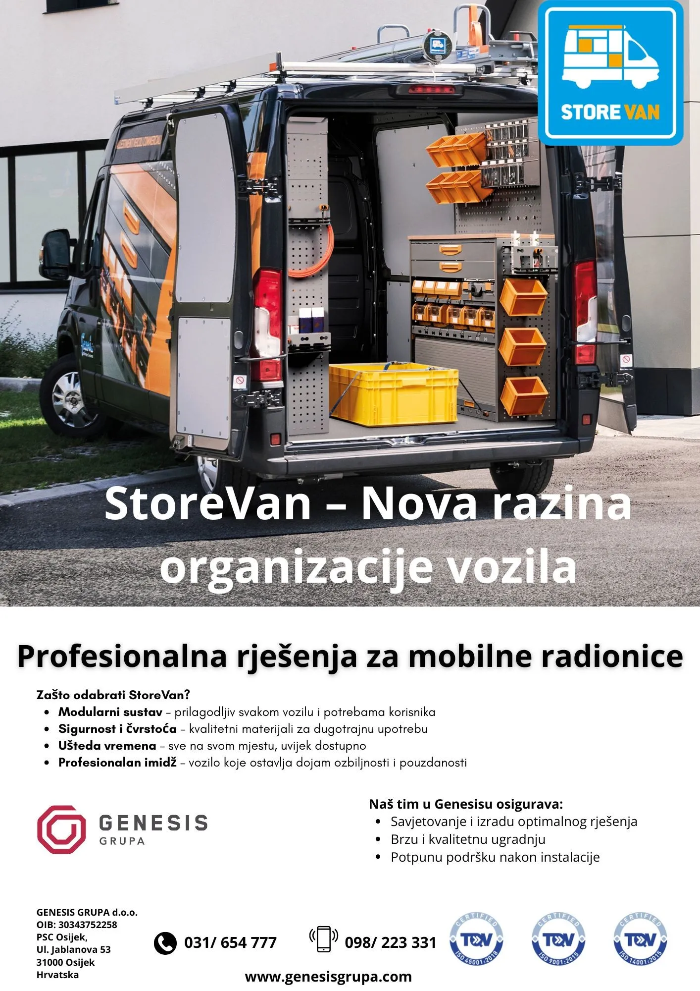 police za kombi vozila | store van | 3d projektiranje i montaža - slika 14