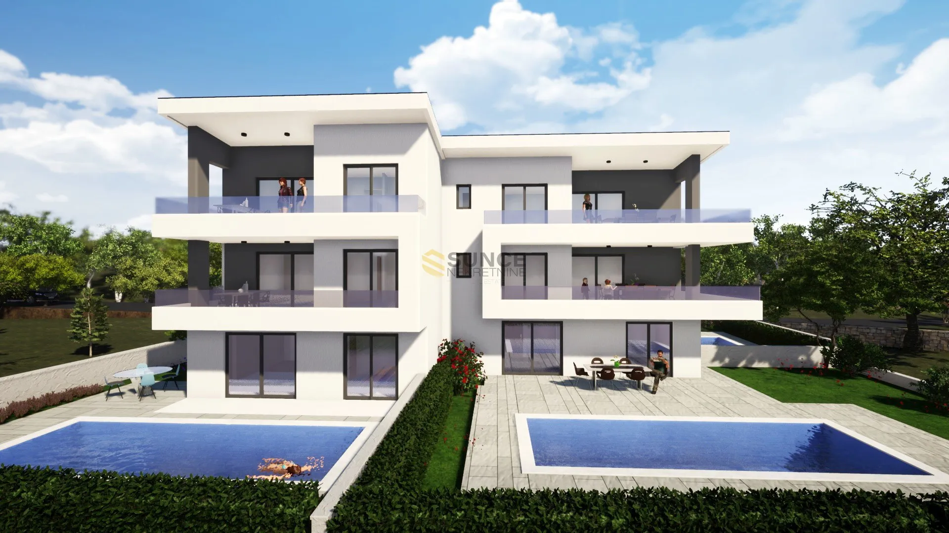malinska, novi moderni apartman s dvije stambene jedinice! - slika 4