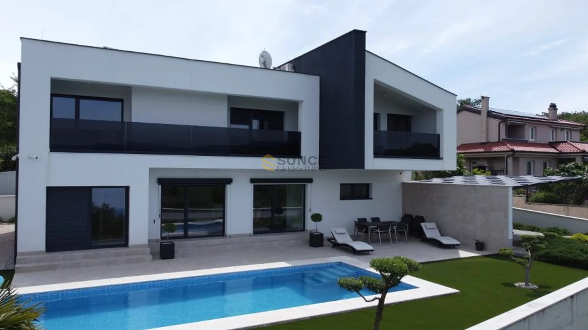Malinska, moderna samostojeća vila s prekrasnim pogledom na more! - Bogovići, Malinska-Dubašnica