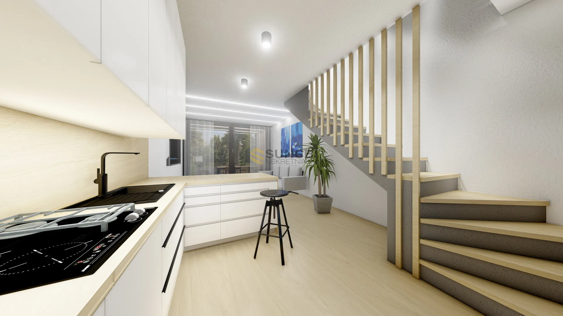 krk, novi moderan apartman s vrtom, garažom, terasom. visoka kvaliteta gradnje! - slika 8