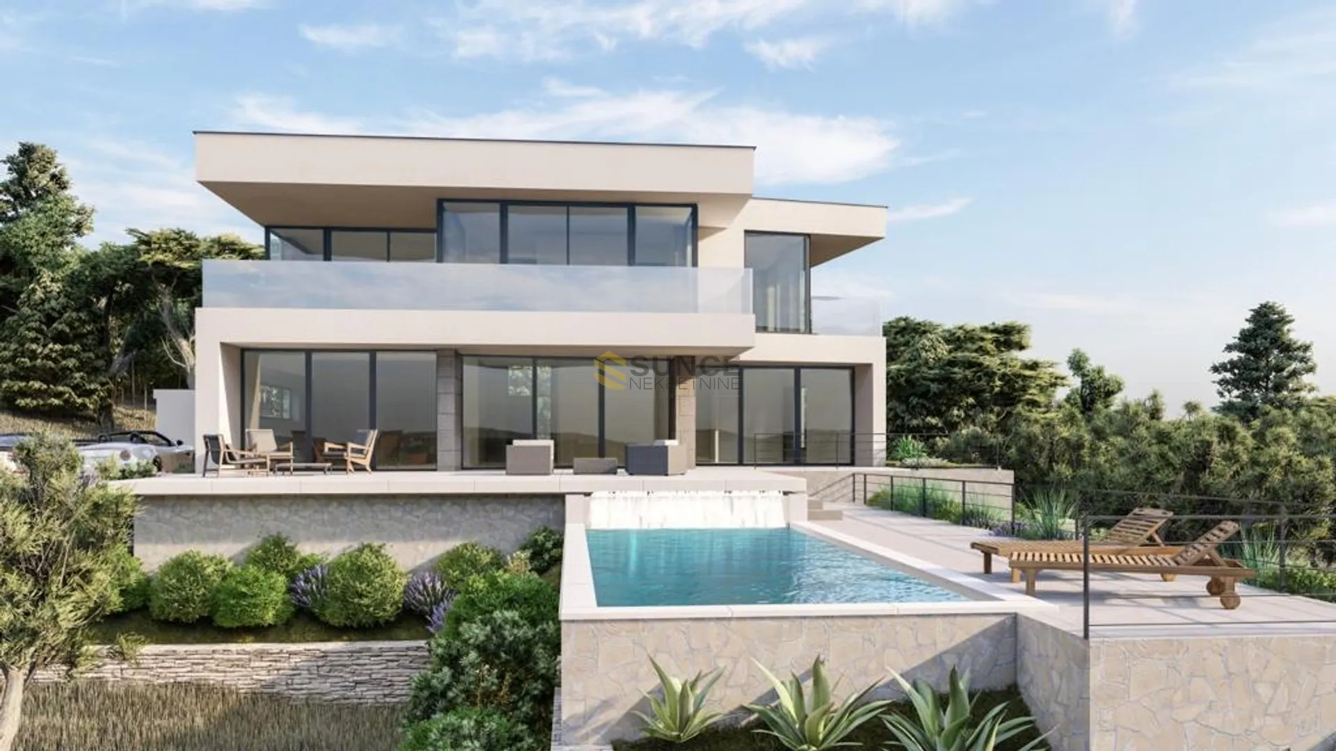 otok krk, urbana vila od 328 m2 s panoramskim pogledom na more! - slika 5