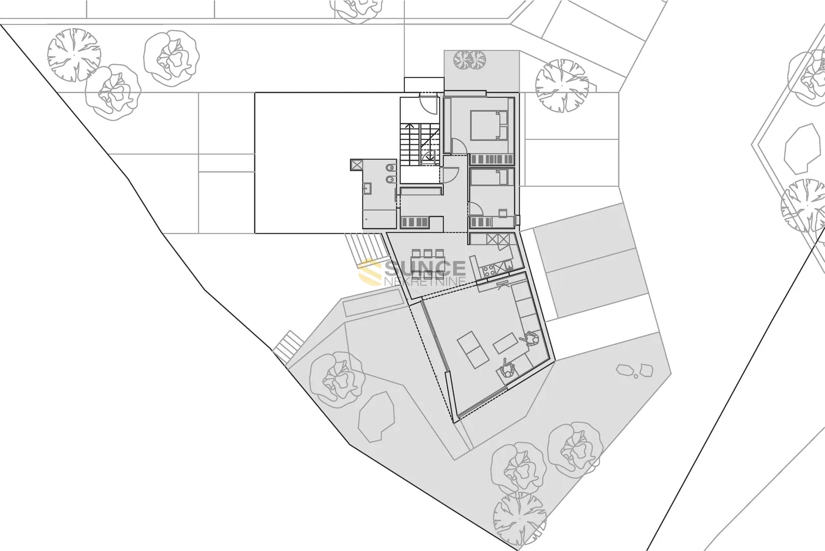 grad krk apartman u prizemlju od 91m2 sa vlastitim vrtom i pogledom prema moru! - slika 14