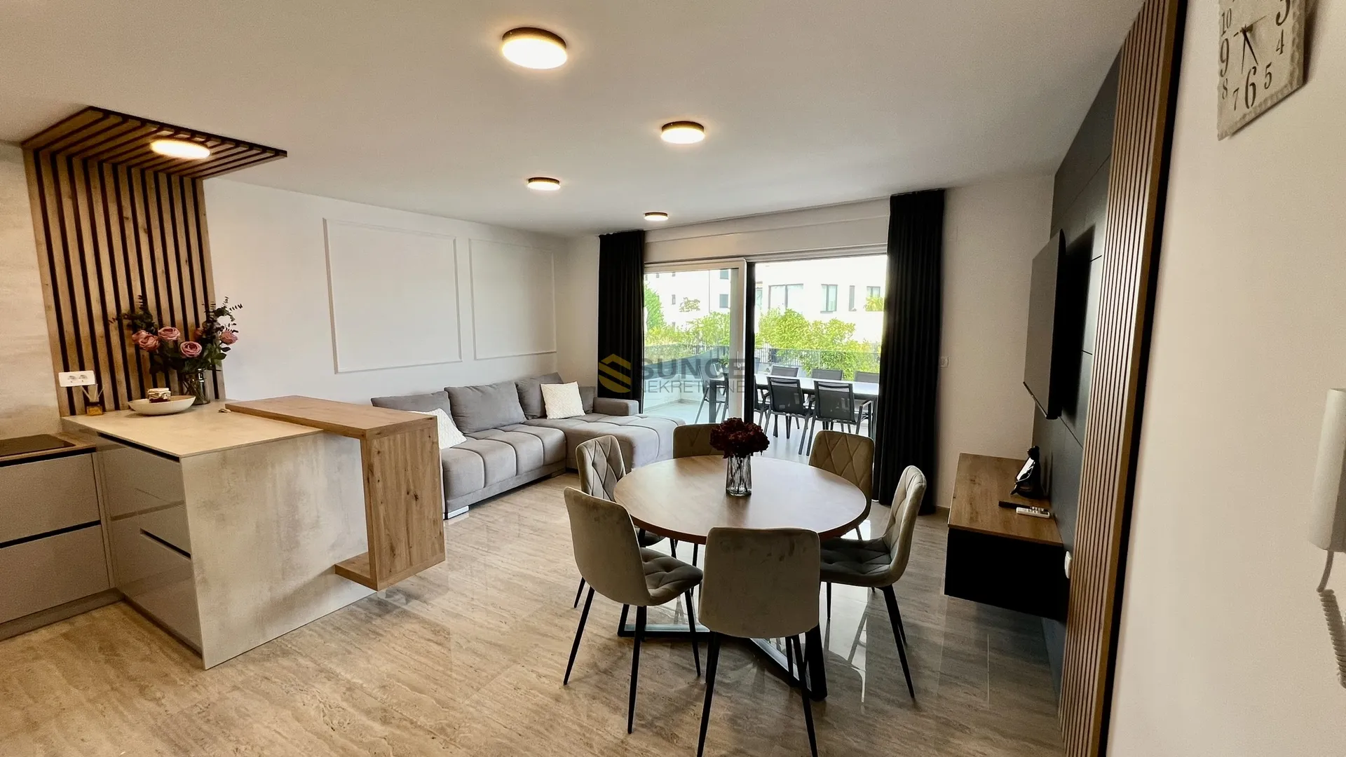 Malinska Vantačići namješten apartman sa pogledom i bazenom! - Zidarići, Malinska-Dubašnica