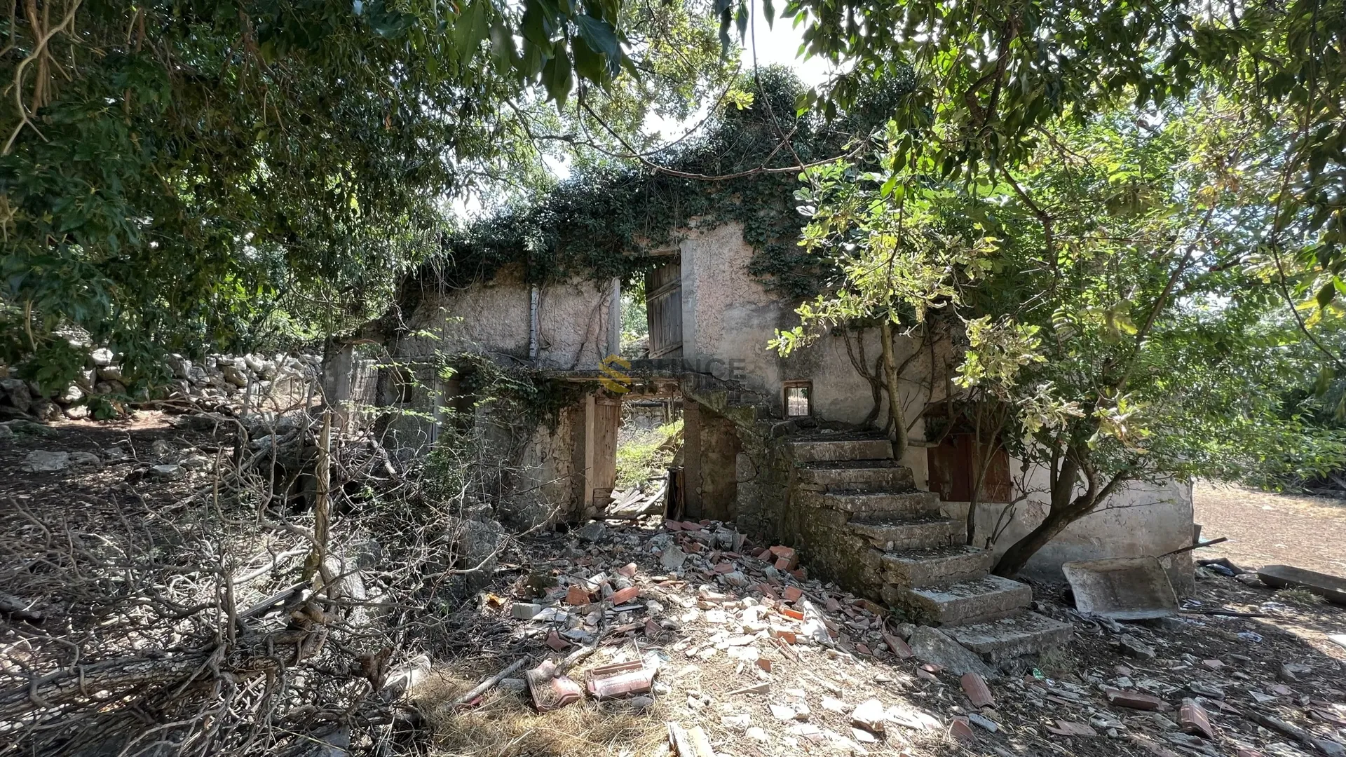 otok krk, zapadna strana , stara kamena kuća sa maslinikom i pogledom na more! - slika 3