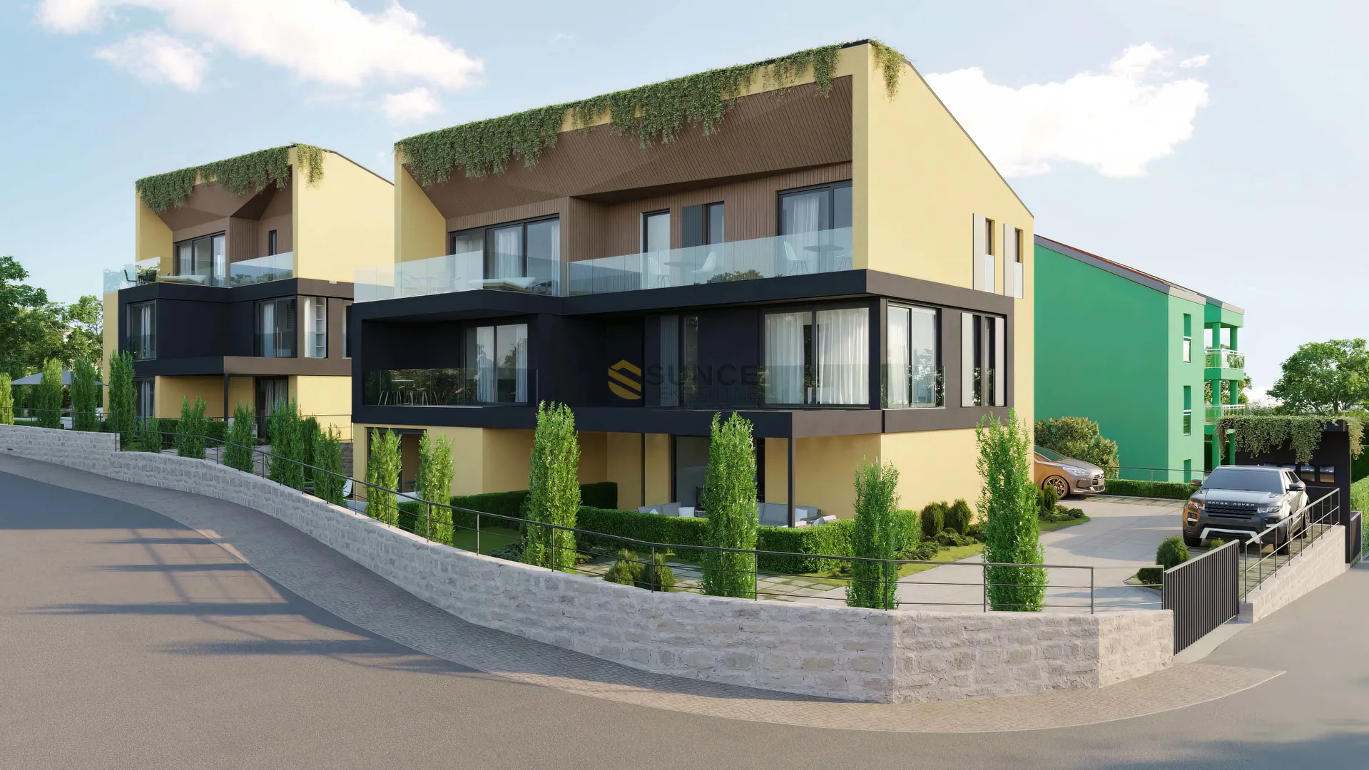 Otok Krk, Krk, novi morderan apartman od 61m2 u prizemlju s vrtom !