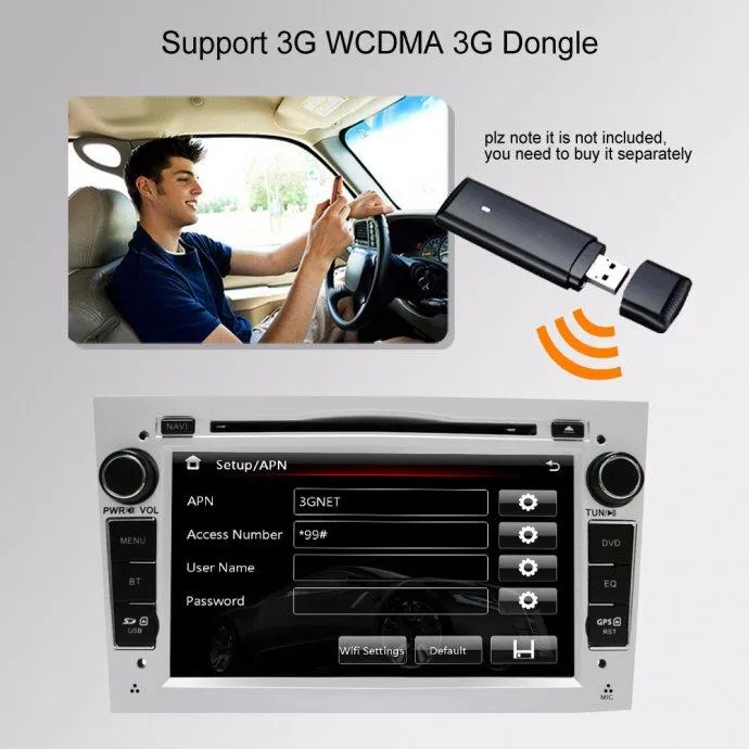 2din 7" radio navigacija astra vectra corsa zafira antara meriva - slika 2