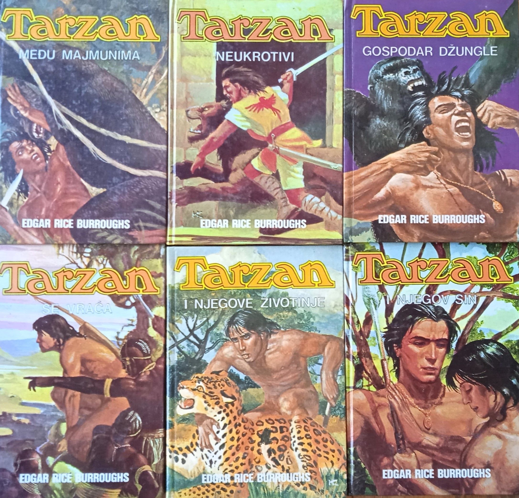 Tarzan Komplet 1-6 Mladost Zagreb 1986 - Sisak