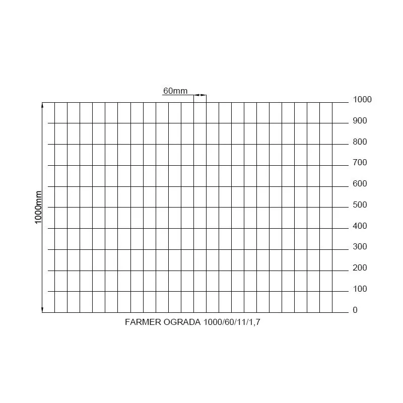 farmer pletivo extra 1000/60/11/1,6 25m - slika 2