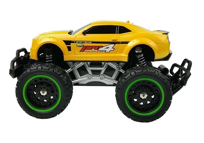 auto na daljinsko upravljanje off-road r/c high wheels - žuti - slika 4