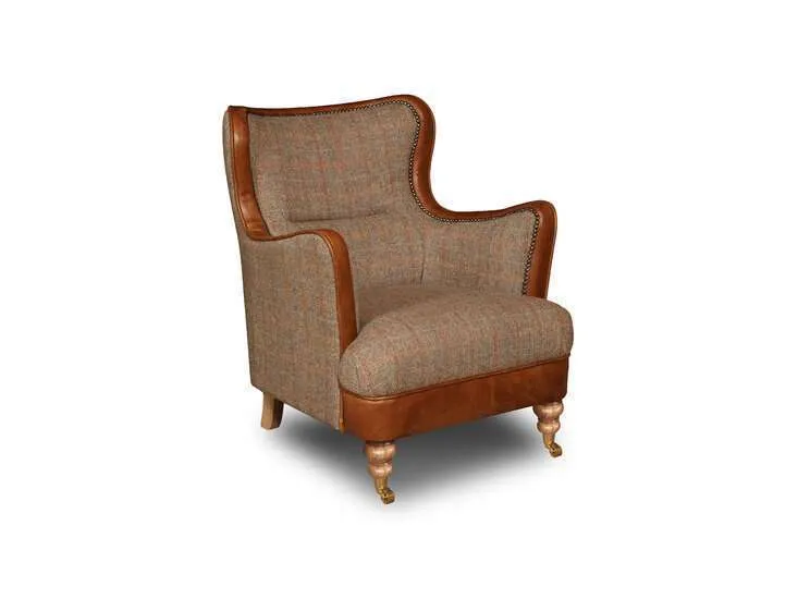 chesterfield harris tweed erica fotelja - slika 2