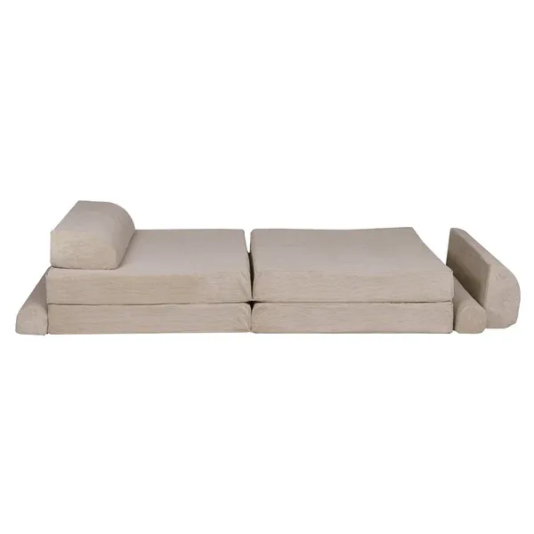 velika slimcord premium sofa - ecru - slika 5