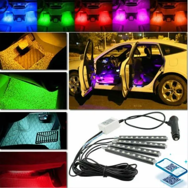 rgb ambijetalno podno osvijetljenje automobila - slika 2